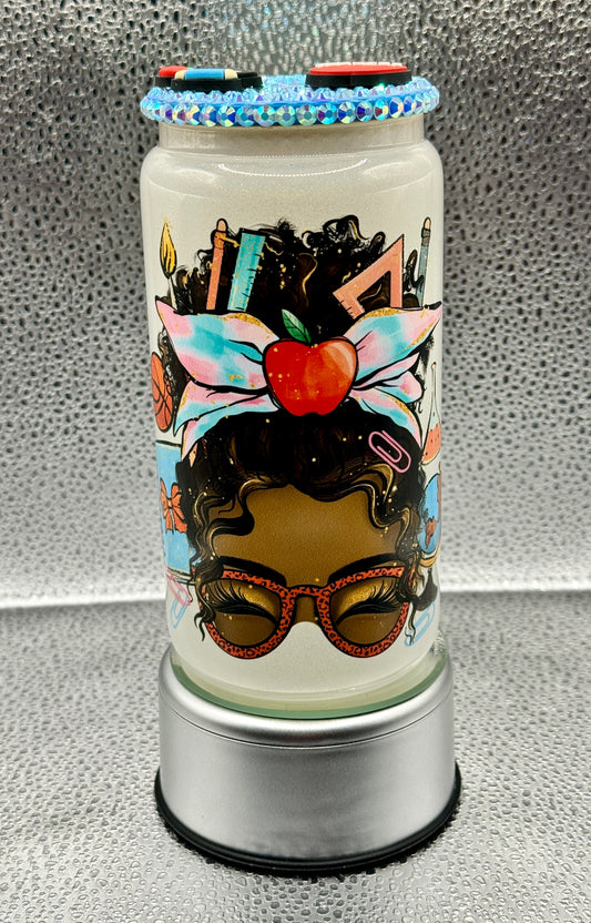 Teacher Life White Shimmer Drink Can