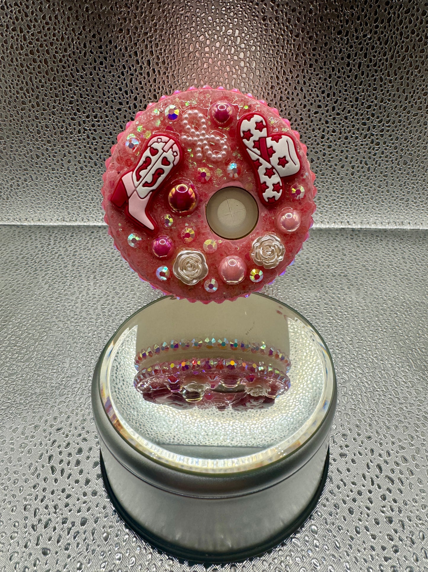 Cowgirl Rhinestone Frosted Drink Can